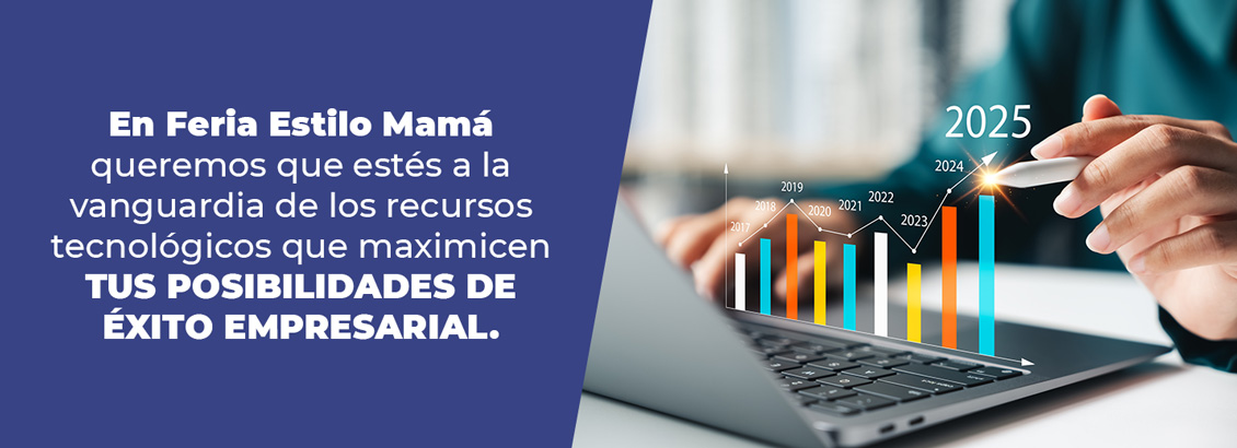 Teclado de laptop con imagen de estadísticas anuales encima