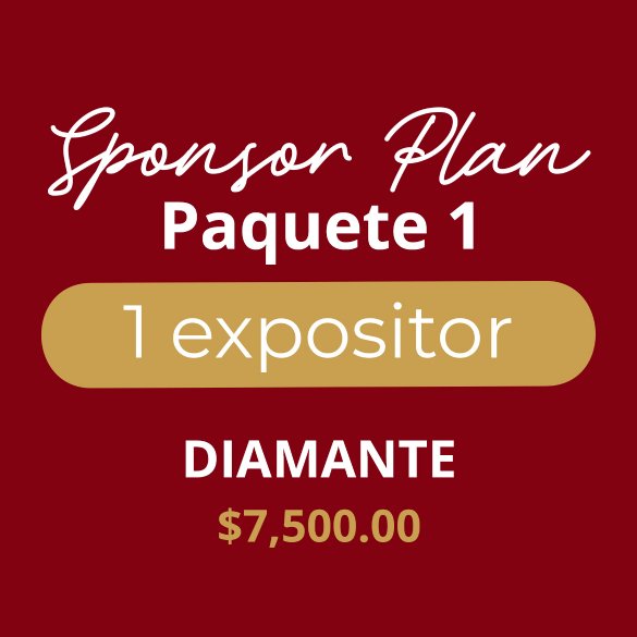 Paquete 1 Diamante (1 Expositor): $7,500