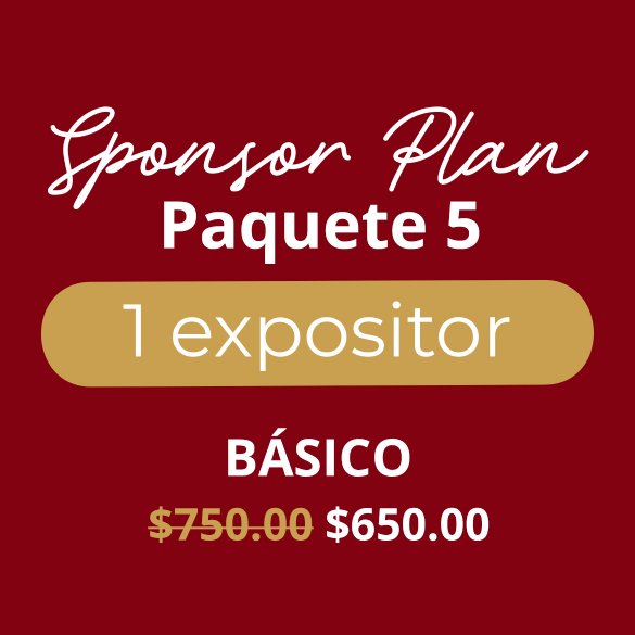 Paquete 5 Bsico (Promo Pago Full) (1 Expositor): $650